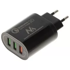 Incarcator USB 2.1Ax2 + 3A quick charge MCE-479B Maclean Energy