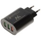 Incarcator USB 2.1Ax2 + 3A quick charge MCE-479B Maclean Energy
