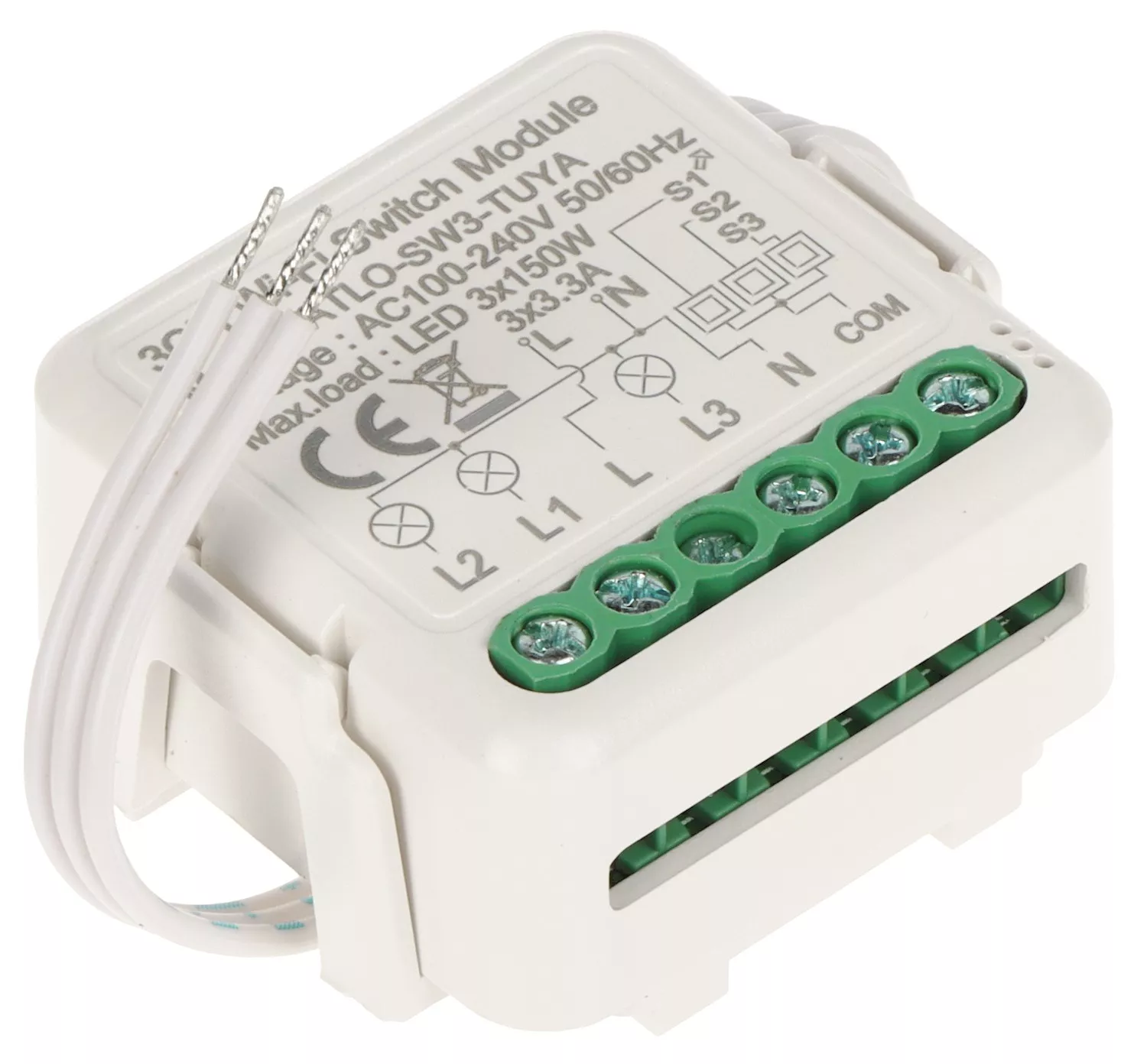 Controller iluminat LED 3 canale ATLO-SW3 Wi-Fi, 100...240 VAC Tuya Smart
