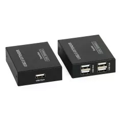 Extender USB 150m pe cablu UTP cu hub USB 2.0 4 porturi