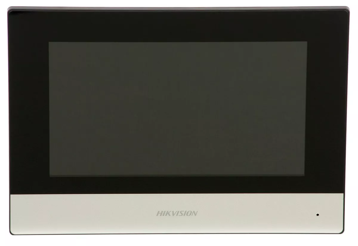 Monitor videointerfon IP Hikvision DS-KH6320Y-WTE2 de 7 inchi cu Wi-Fi Hikvision 2nd gen (2-wire) (negru)