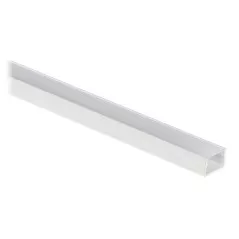 Profil 16x11mm aluminiu alb banda LED aparent, cu dispersor alb mat 2010mm