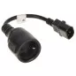 Adaptor alimentare UPS IEC320 C14 la SCHUKO 15cm, negru