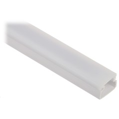 Profil alb 15x10mm bandă LED aparent, difuzor mat 2m