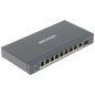 Switch HikVision 6 porturi PoE Gigabit si 2 porturi HiPoE gigabit + SFP DS-3E0510HP-E