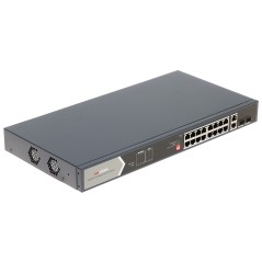Switch 20 porturi Gigabit fara management, Hi PoE, 2 x RJ45, 2 x SFP 225W Hikvision DS-3E0520HP-E