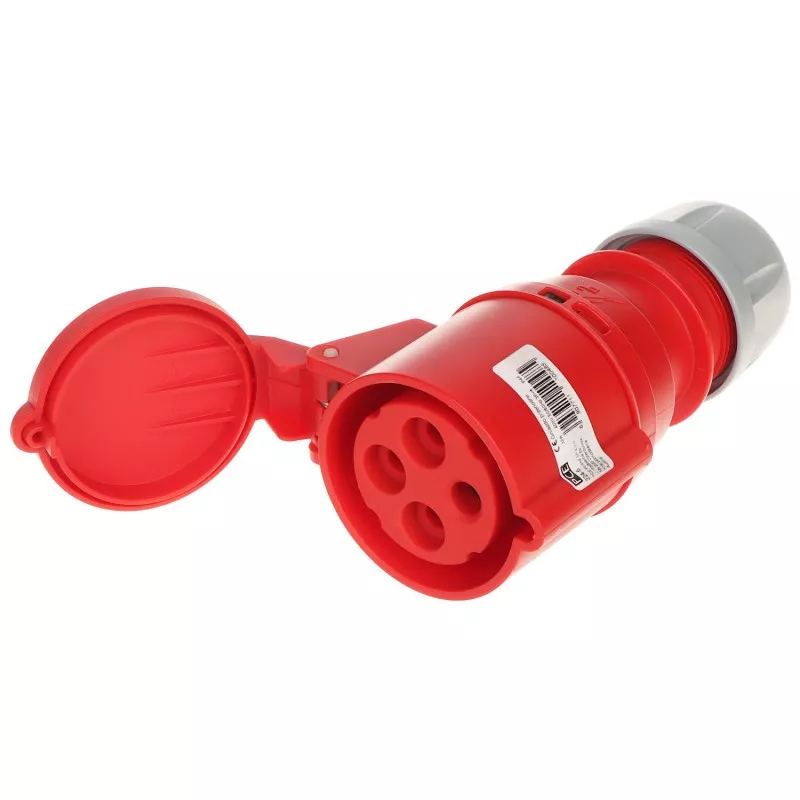 Priză industrială trifazică PCE-2246 400V/32A 4P 6H IP44/IP54