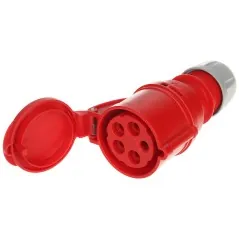 Priză industrială trifazică PCE-2256 400V/32A 5P 6H IP44/IP54 PCE - 1