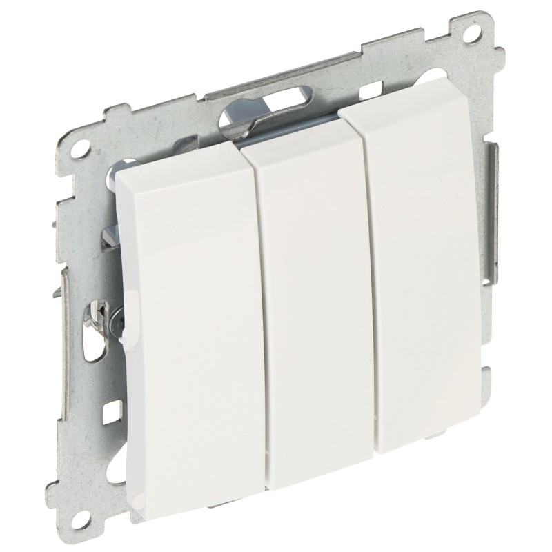 Buton sonerie triplu alb Kontakt Simon54 DP31.01/11 250V/10A