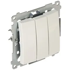 Întrerupător triplu 250V/10A alb Kontakt DW31.01/11 Simon54 KONTAKT Simon - 1
