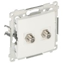 Priză TV/satelit 2 porturi F albă Kontakt DASF2.01/11 Simon54 KONTAKT Simon - 1 Priză TV/satelit 2 porturi F albă Kontakt DASF2.01/11 Simon54 KONTAKT Simon - 1