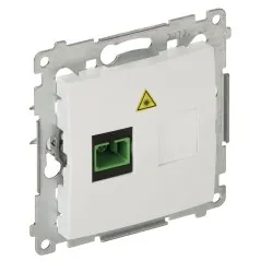 Priză perete Fibră optică simplă SC/APC singlemode albă Kontakt DGS1.01/11 Simon54 KONTAKT Simon - 1