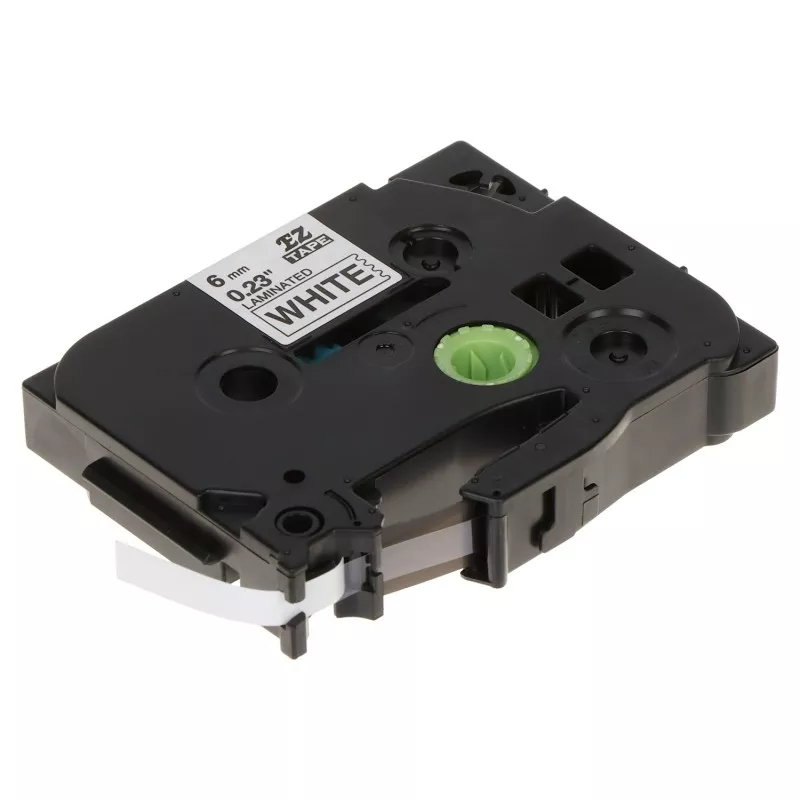 Banda etichete laminate pentru imprimante Brother Eztape model TZE-211/6MM