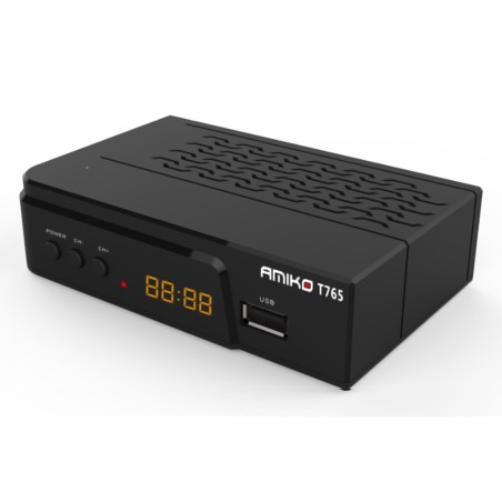 Receptor TV digital terestru DVB-T2 Amiko T765  - 2