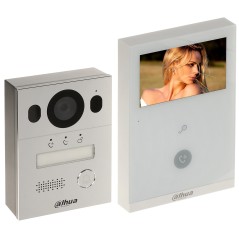 Dahua Kit videointerfon 2-Wire + wireless 2MP, monitor touch 4.3 inch, montaj aparent - Dahua KTX02(S)