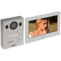 Dahua Kit videointerfon 2-Wire + wireless 2MP, monitor touch 7 inch, montaj aparent - Dahua KTX01(S)