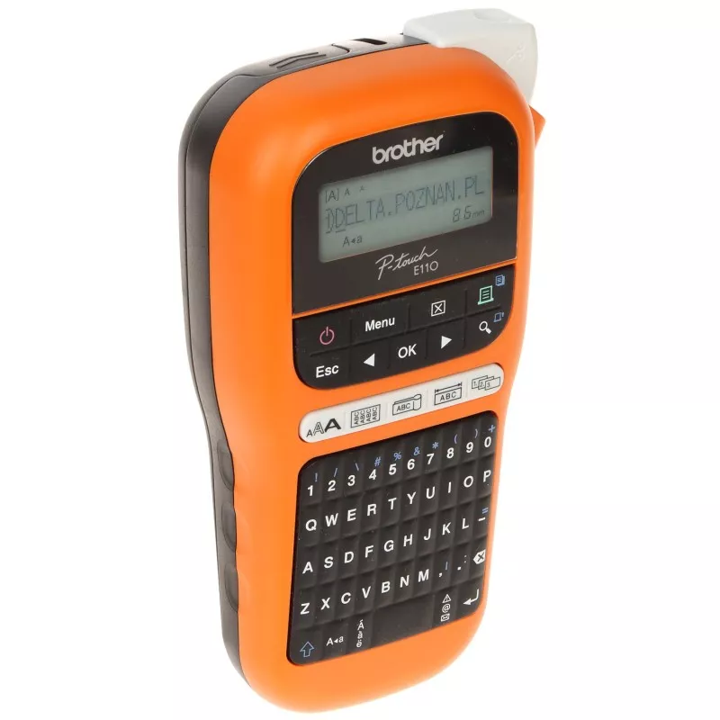 Etichetator cu bandă laminată Brother PT-E110VP-PACK