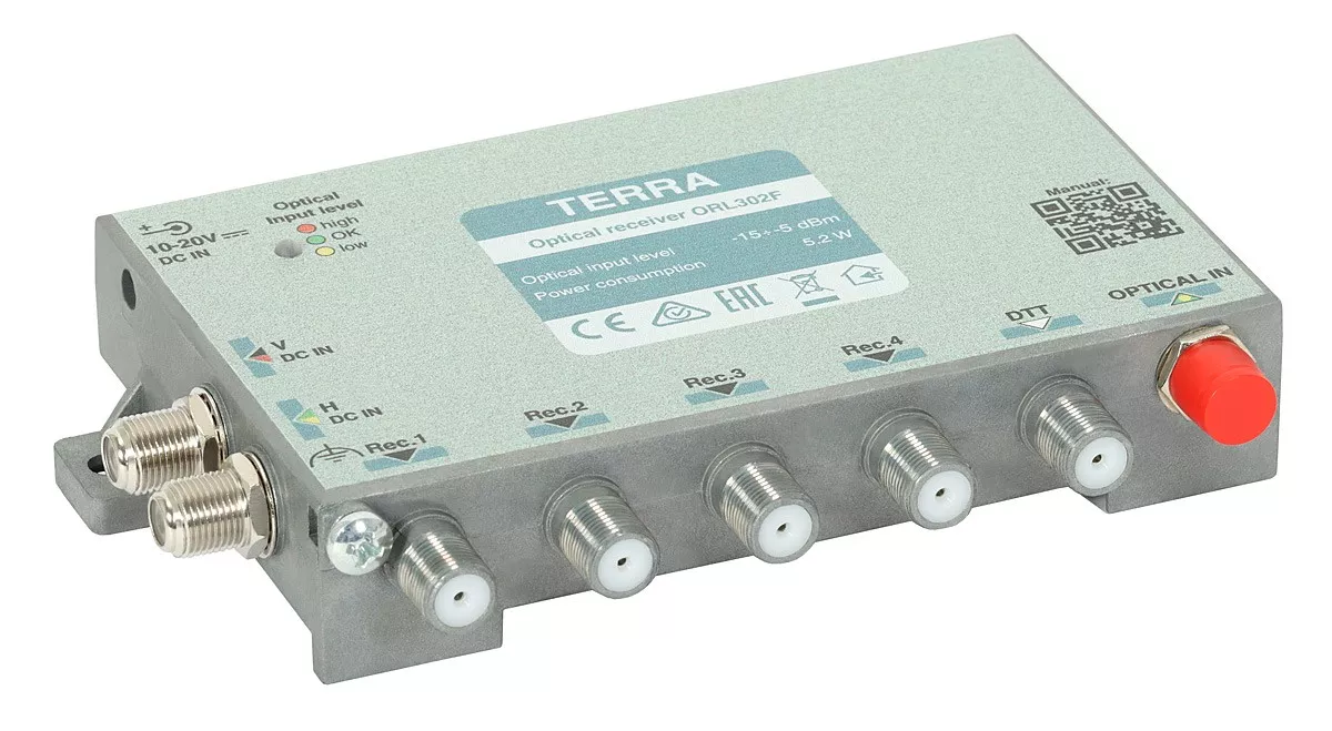 Receiver optic TERRA ORL-302F E cu 4x Legacy + Wideband + DVB-T2