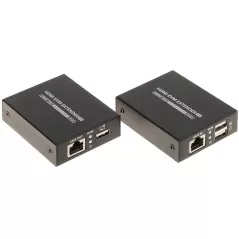 Kit extender HDMI+USB 4K 70m pe cablu UTP