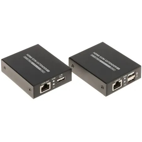 Kit extender HDMI+USB 4K 70m pe cablu UTP  - 1