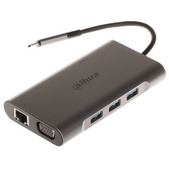 Hub USB-C 3 porturi USB-A+ 1x USB-C PD cu placă video și rețea HDMI TC35 DAHUA