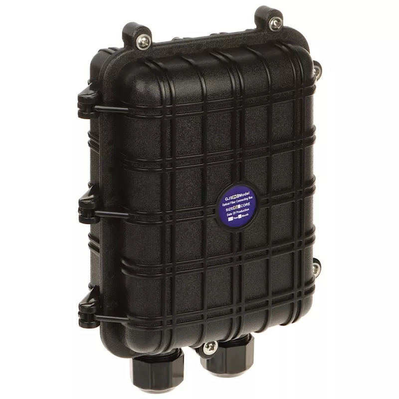 Cutie joncțiuni pătrată/enclosure 96F două intrări max 14mm IP67 neagră PUH-FC-F006