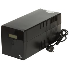 UPS birou cu LCD 1000VA/600W Green Cell acumulator 2x12V/7Ah