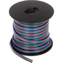 Cablu bandă LED RGB 4x0,35mm 25m ORNO AD-TL-6498/RGB