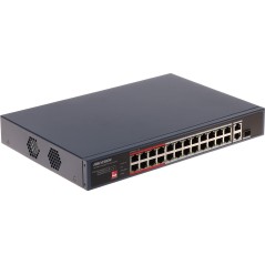 Switch 24 porturi PoE, 2 porturi uplink Hikvision DS-3E0326P-E/M