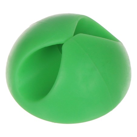 10 buc organizator cabluri pentru birou autoadeziv verde  - 1