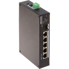Switch PoE 4 porturi DS-3T1306P-SI/HS Hikvision + Uplink gigabit + SFP gigabit 60W