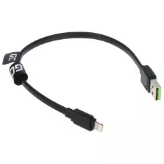 Cablu USB 2.0 USB-A la Lightning 0.25m Green Cell