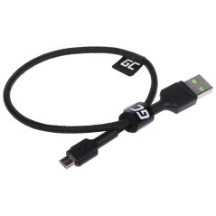 Cablu USB 2.0 USB-A la USB micro 0.3m Green Cell