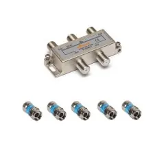 Set Spliter CATV 4 iesiri + 5 mufe F autosertizare Cabelcon  - 1
