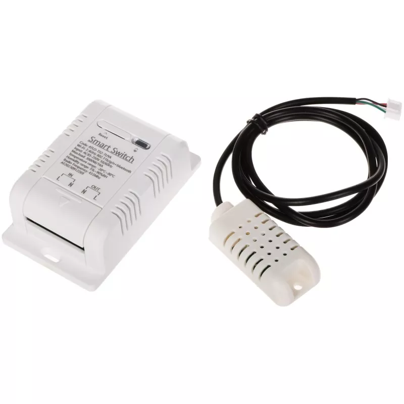 Senzor temperatura si umiditate cu releu 16A/230V ATLO-TS2 Wi-Fi, Tuya Smart