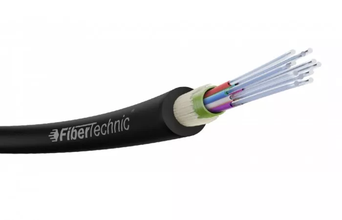 Cablu FO de exterior 8 fibre antirozătoare G657A2 unitube armat metalic 5,5mm