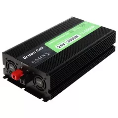 Invertor auto/TIR 24V 3000W INV/24P3000/LCD Green Cell sinusioida aproximată cu USB quick charge