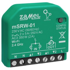CONTROLER INTELIGENT PENTRU RULOURI. M/SRW-01 Wi-Fi 230 V AC ZAMEL