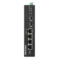 Switch 4 porturi Gigabit PoE, 2 porturi uplink SFP - HIKVISION DS-3T0506HP-E-HS