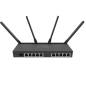 Router 10 x Gigabit, 1 x SFP+ 10Gbps,PoE IN/OUT, RouterOS L5, Wi-Fi - Mikrotik RB4011iGS+5HacQ2HnD-IN