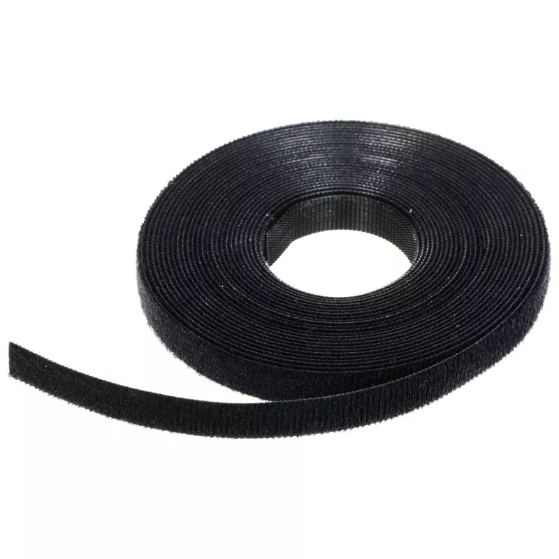 Bandă Velcro cu arici neagră 10mmx5m Tesa