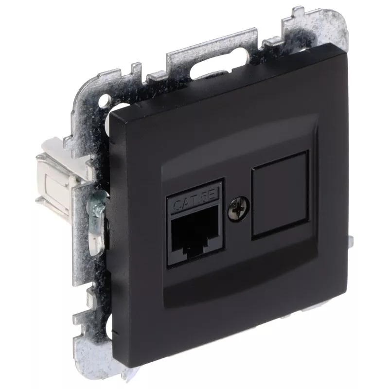 Priză rețea Cat5e neagră Santra 4148-19/EPN Elektro-Plast
