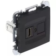Priză HDMI Santra neagră 4191-19/EPN Elektro-Plast