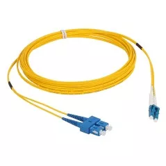 Patchcord SM 2xSC/UPC - 2xLC/UPC 5m singlemode duplex G.657.A2, LSZH, SM PC-1372D-5