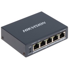 SWITCH POE DS-3E0505P-E/M CU 4 PORTURI Hikvision