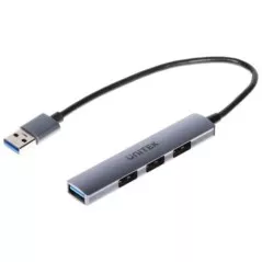 Hub 4 porturi USB 3.0 H1208A intrare cablu 18 cm USB-C
