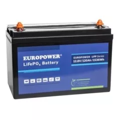 Baterie LifePO4 12.8V/120Ah pentru fotovoltaice Europower 330x172x215mm - 1