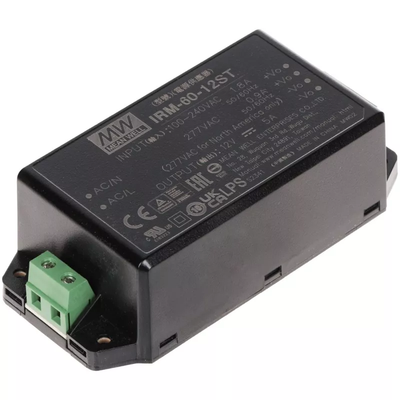 Sursă alimentare mini 12V/5A 60W Mean Well IRM-60-12ST
