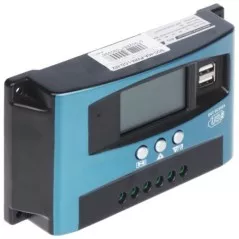 Regulator solar PWM pentru incarcarea acumulatorilor 12/24/36/48/60V, 40/20A, SCC-40A-PWM-LCD-M2 - 1