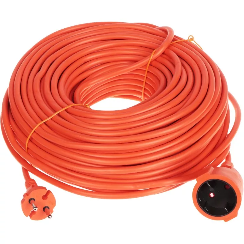 Prelungitor pentru grădină 2x1.5 50m 10A/2500W portocaliu